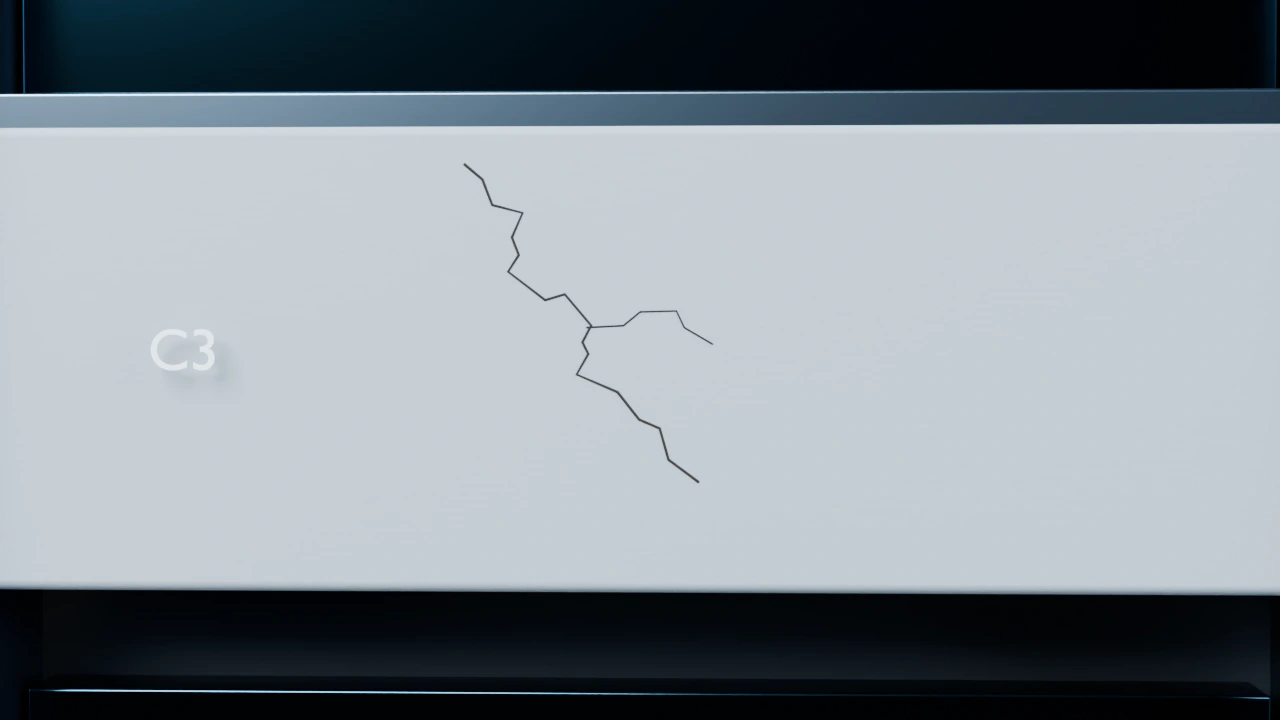 A narrow line is visible on the synthetic panel C3 capture.