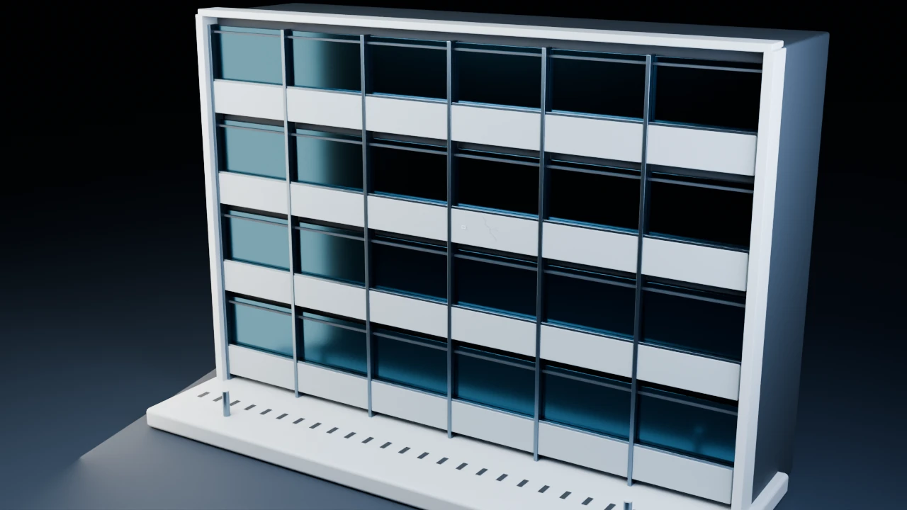 Original 3D application concept showing the inspection environment