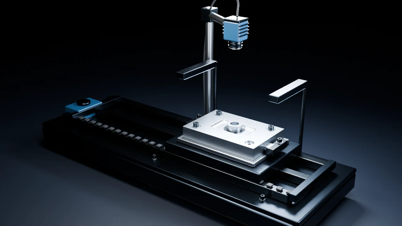 Original 3D application concept showing the inspection environment