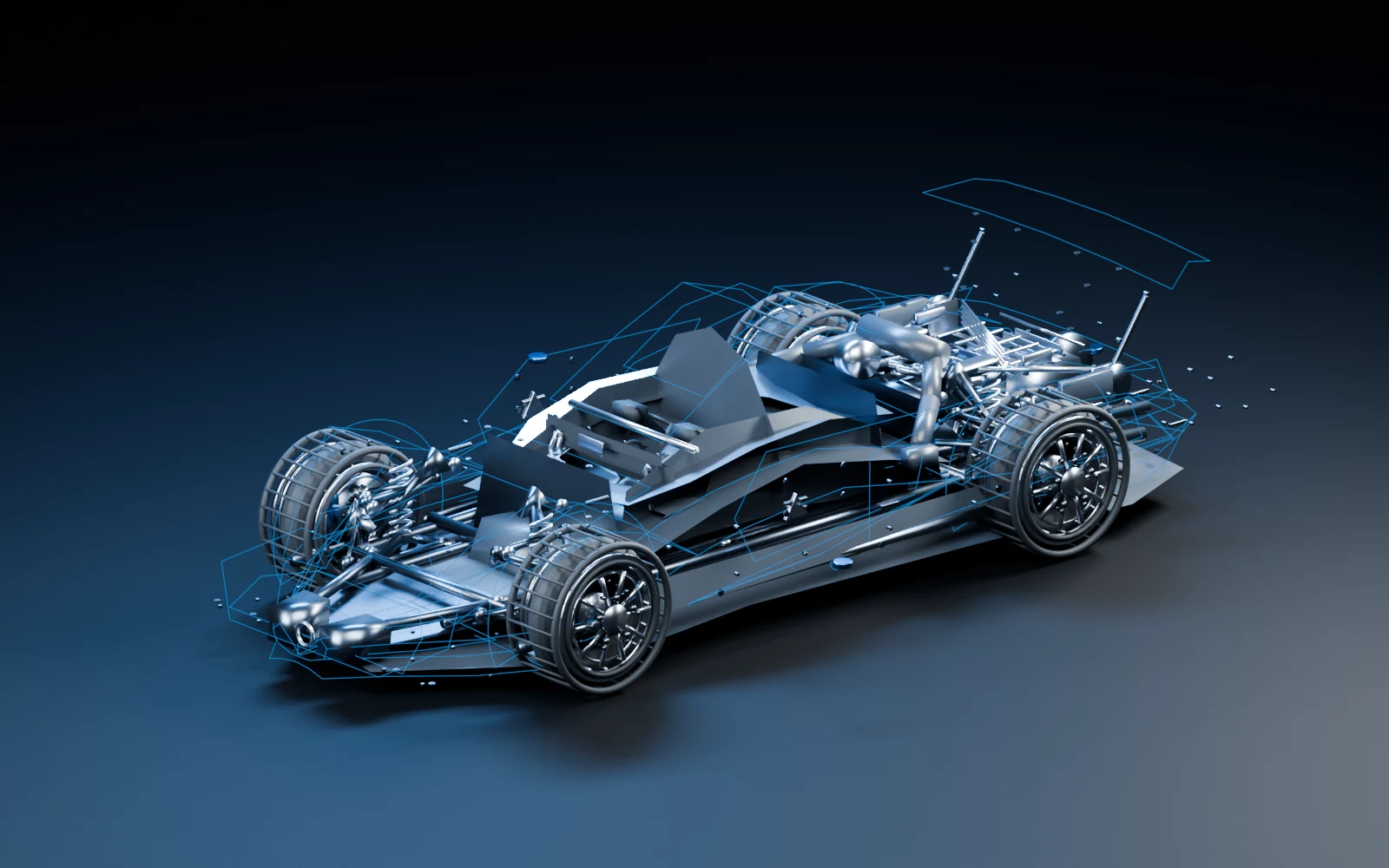 Existing mechanical design model in a three-quarter view